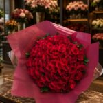 Buquê 100 Motivos para Amar – 100 Rosas Vermelhas Importadas Colombianas