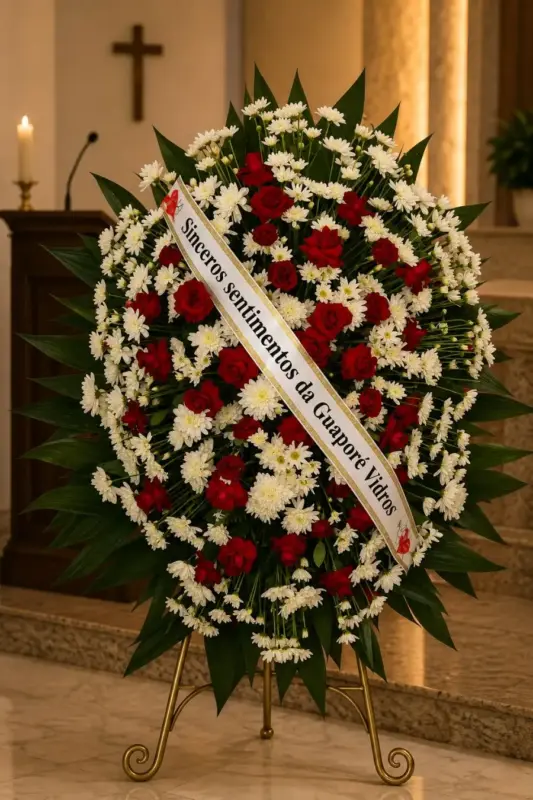 Coroa fúnebre especial em Cuiabá